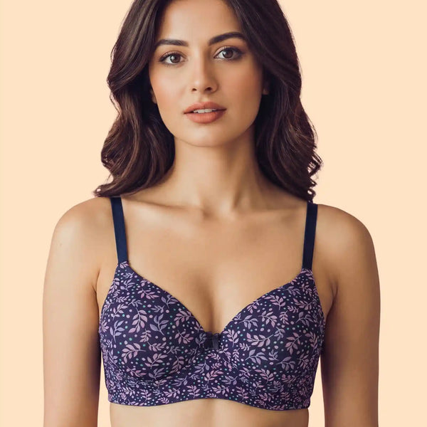 Everyday Basic Printed Padded Bonded Bra (TW-SB-59928)
