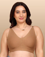 Tweens Bonded Breathable Cotton Non-Padded Full-Coverage Bra with Hidden Concealer (SB-935)