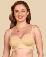 Tweens Bonded Demi-Cup Padded Cotton Spandex Bra (SB-91012)