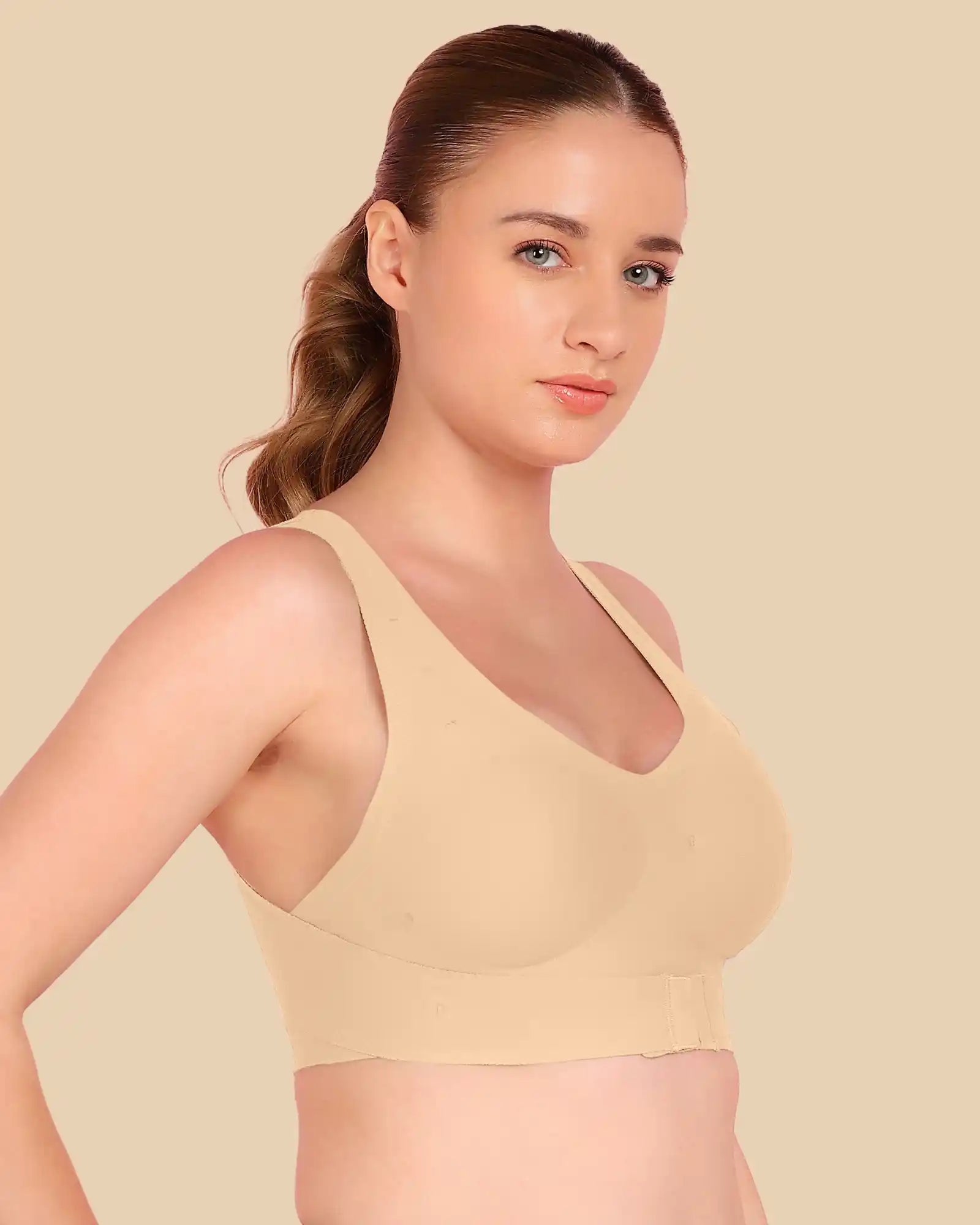 Tweens Bonded Breathable Cotton Padded Gym Bra with Posture Support (TW-SB-997)