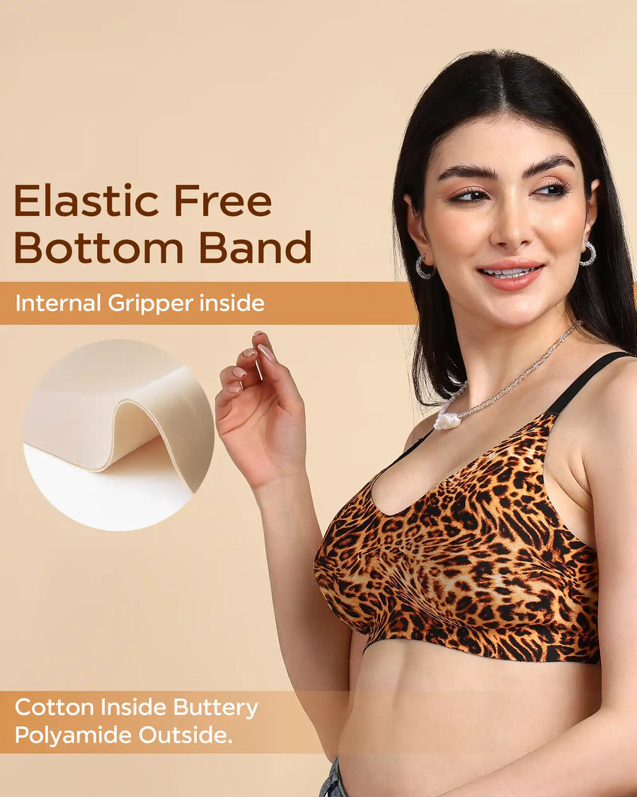 Tweens Bonded Printed Full-Coverage Padded Bra (SB-6827 PR)
