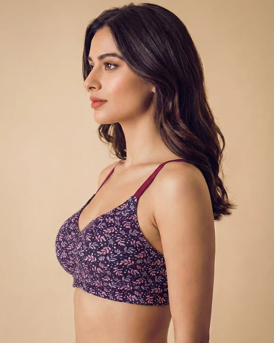 Polyamide Padded Printed Bonded Bra (SB-6826 PR)