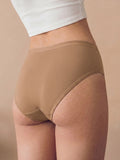 Cotton High Coverage Mid Waist Hipster Panty with Ultra Soft Waistband (TW-63-Fawn)(Pack Of 2)