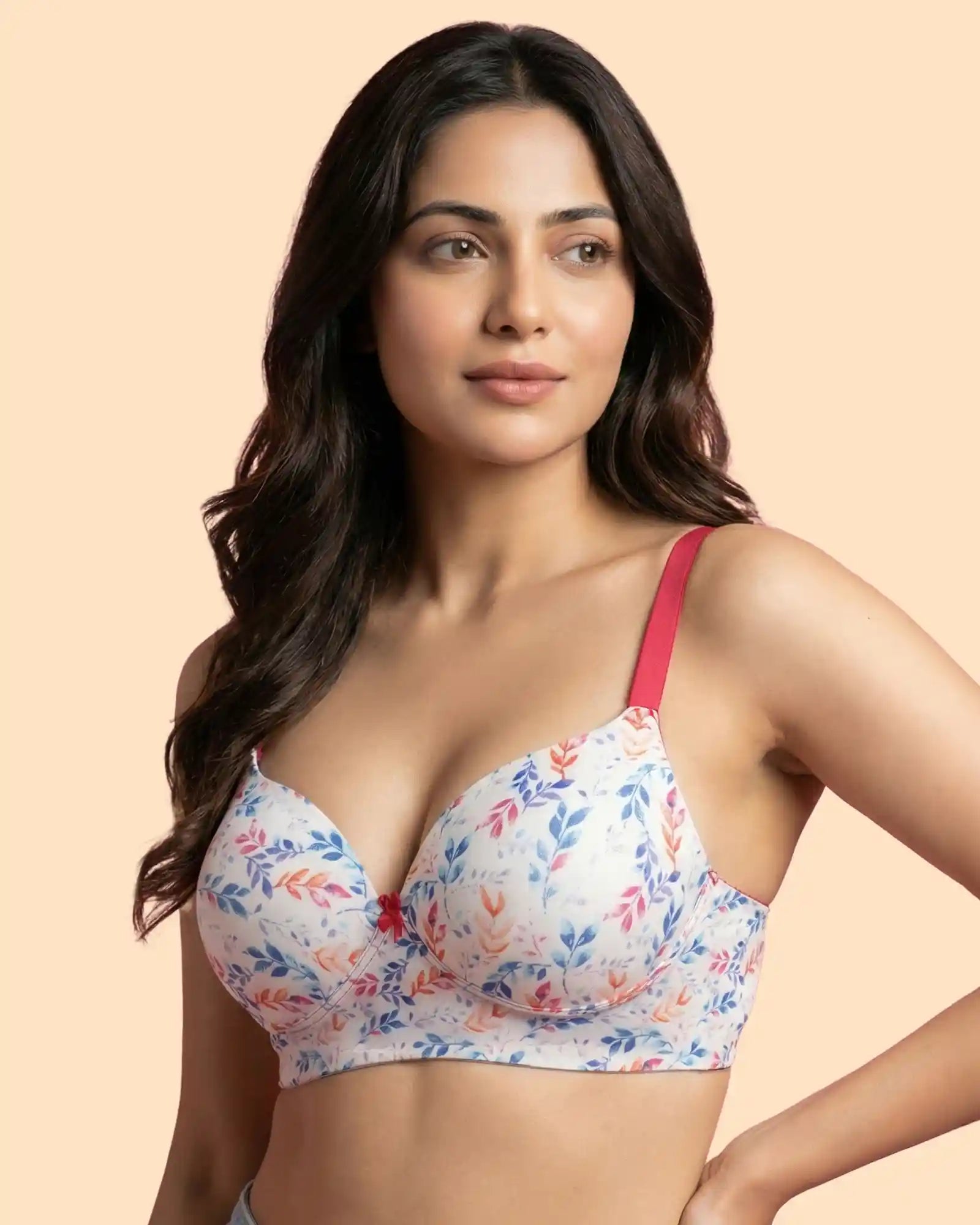 Printed Bonded Maximiser Bra (Level-2 Padding) (TW-SB-51751)