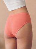 Cotton High Coverage Mid Waist Hipster Panty with Ultra Soft Waistband (TW-63-Coral)(Pack Of 2)