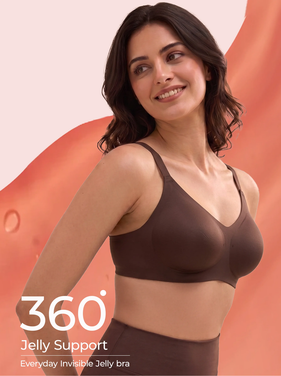 Tweens Jelly-Fit Bonded Bra (Coffee)