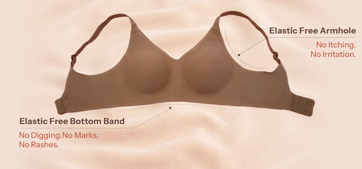 Cotton Non-Padded Full Coverage Bonded Bra (SB-935-Skin)