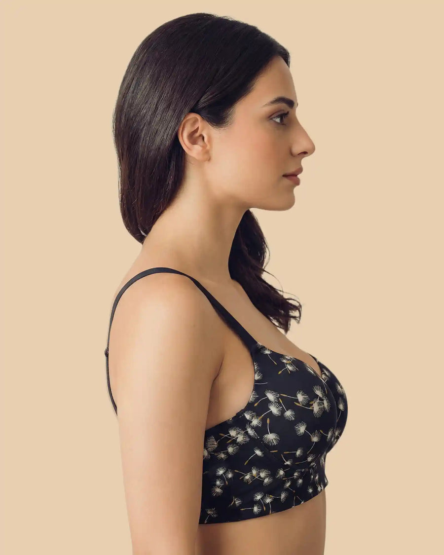 Everyday Lightly Padded Polyamide Printed Bonded Bra (TW-SB-59936)
