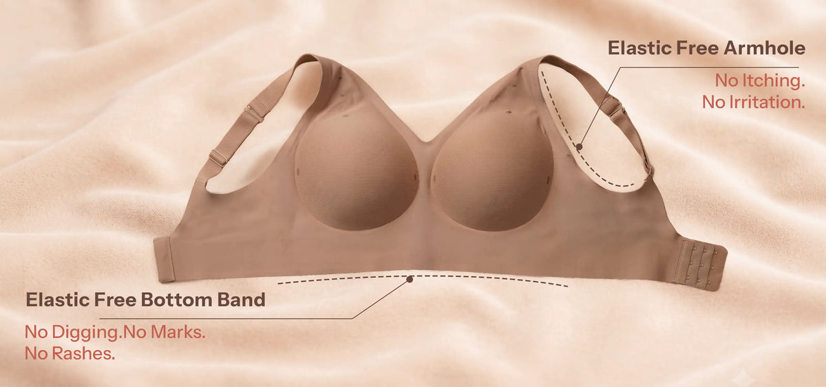 Cotton Padded Full Coverage Plus-Size Bonded Bra  (SB-918) (Fawn)