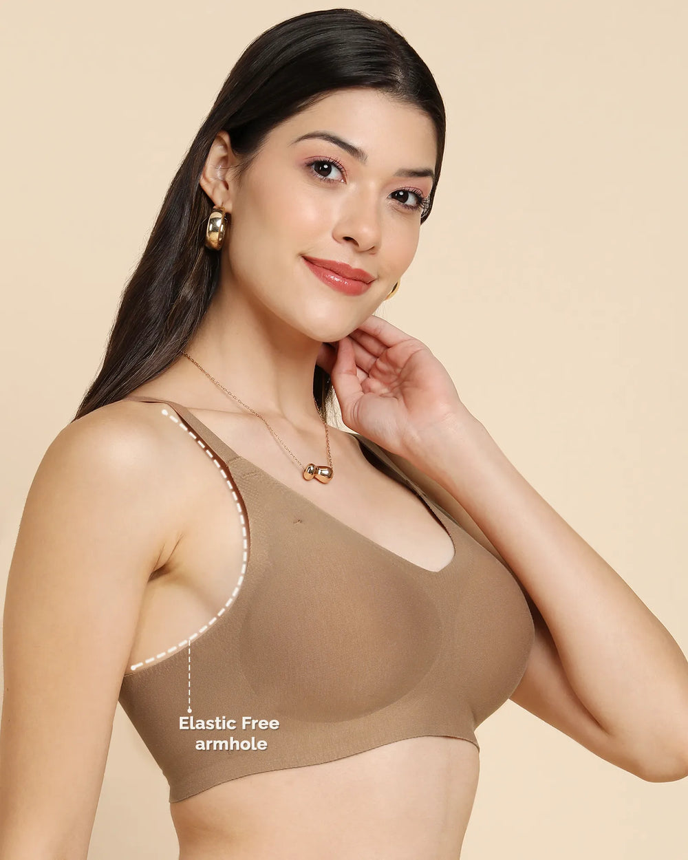 トップス SOOR PLOOM Bralette, Stripe 10y COTTON POPLIN TRIANGLE BRALETTE | ZEN BLUE STRIPE