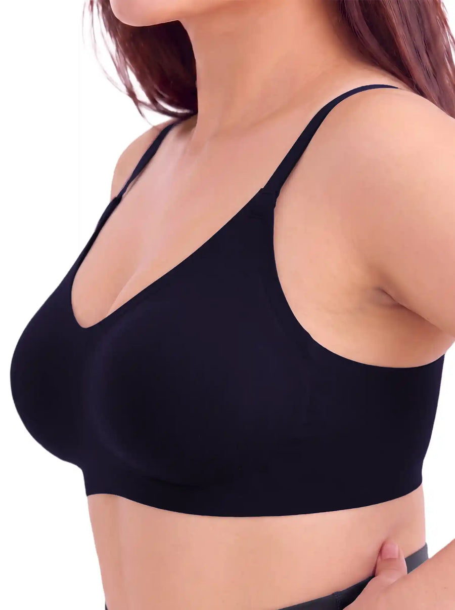Tweens Cotton Jelly-Fit Bra | Padded (Navy)