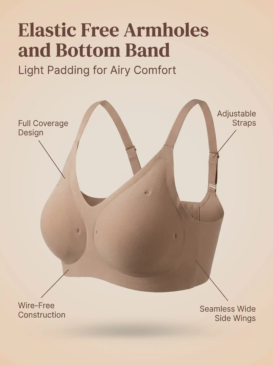 Cotton Padded Full Coverage Bonded Bra (SB-938-Fawn)