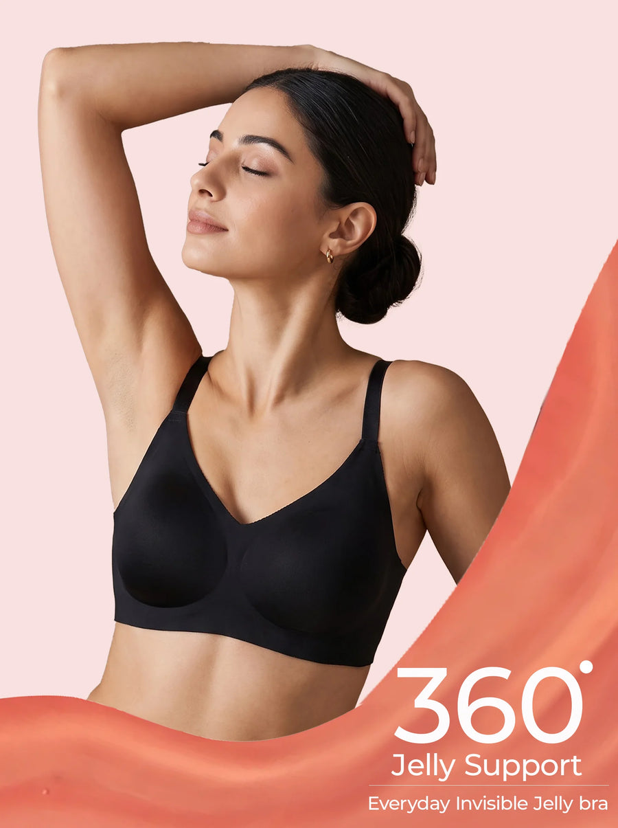 Tweens Jelly-Fit Bonded Bra (Black)