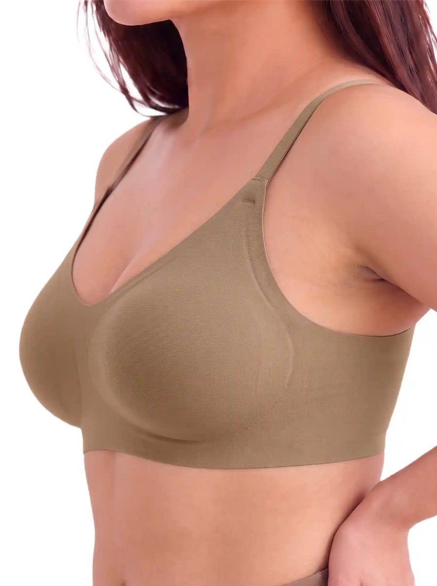 Tweens Cotton Jelly-Fit Bra | Non-Padded (Fawn)
