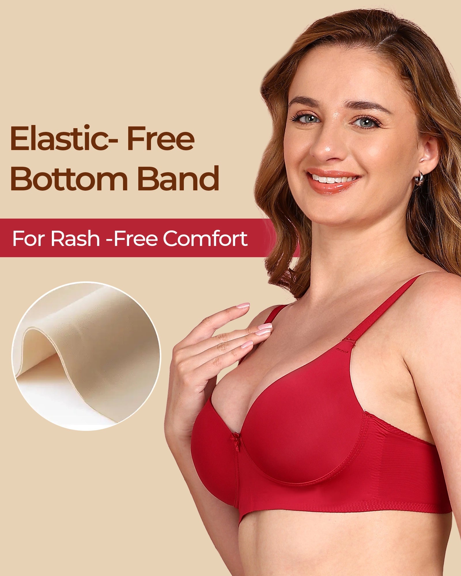 Tweens Bonded Polyamide Push-Up 3/4 Coverage Bra (Level 3 Padding) (SB-95301)