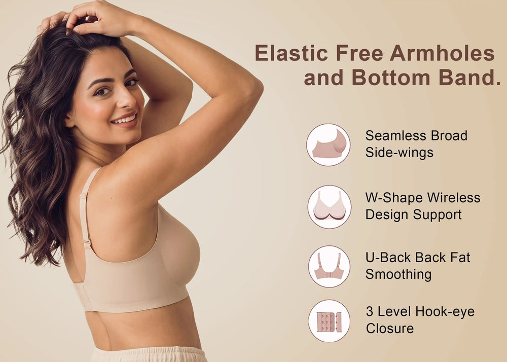 Cotton Padded Full Coverage Bonded Bra (SB-938-Fawn)