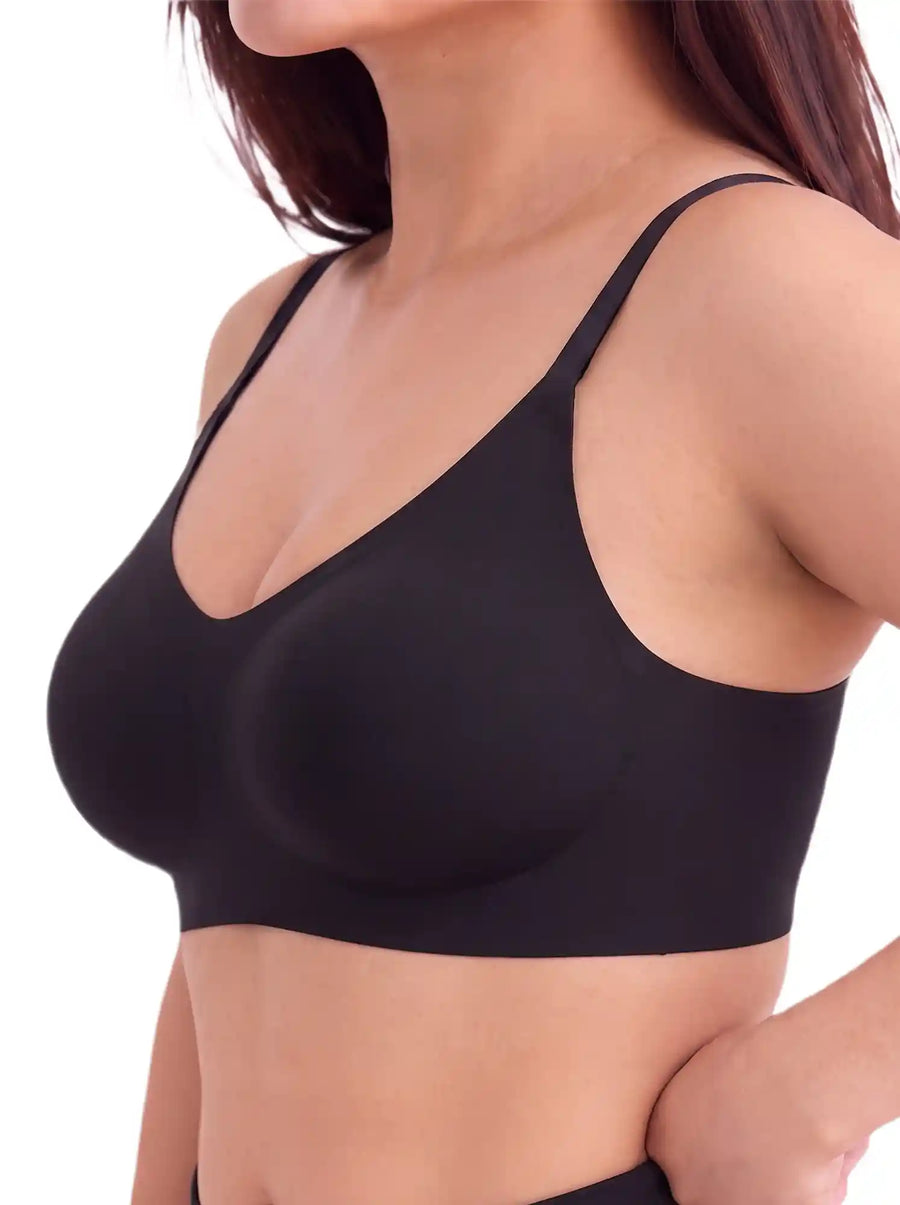 Tweens Cotton Jelly-Fit Bra | Padded (Black)