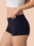 Cotton High Coverage Boy Shorts (TW-65)(Black)
