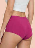 Cotton High Coverage Boy Shorts (TW-65)(Wine)