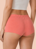 Cotton High Coverage Boy Shorts (TW-65)(Coral)
