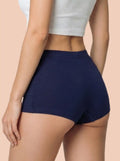 Cotton High Coverage Boy Shorts (TW-65)(Navy)