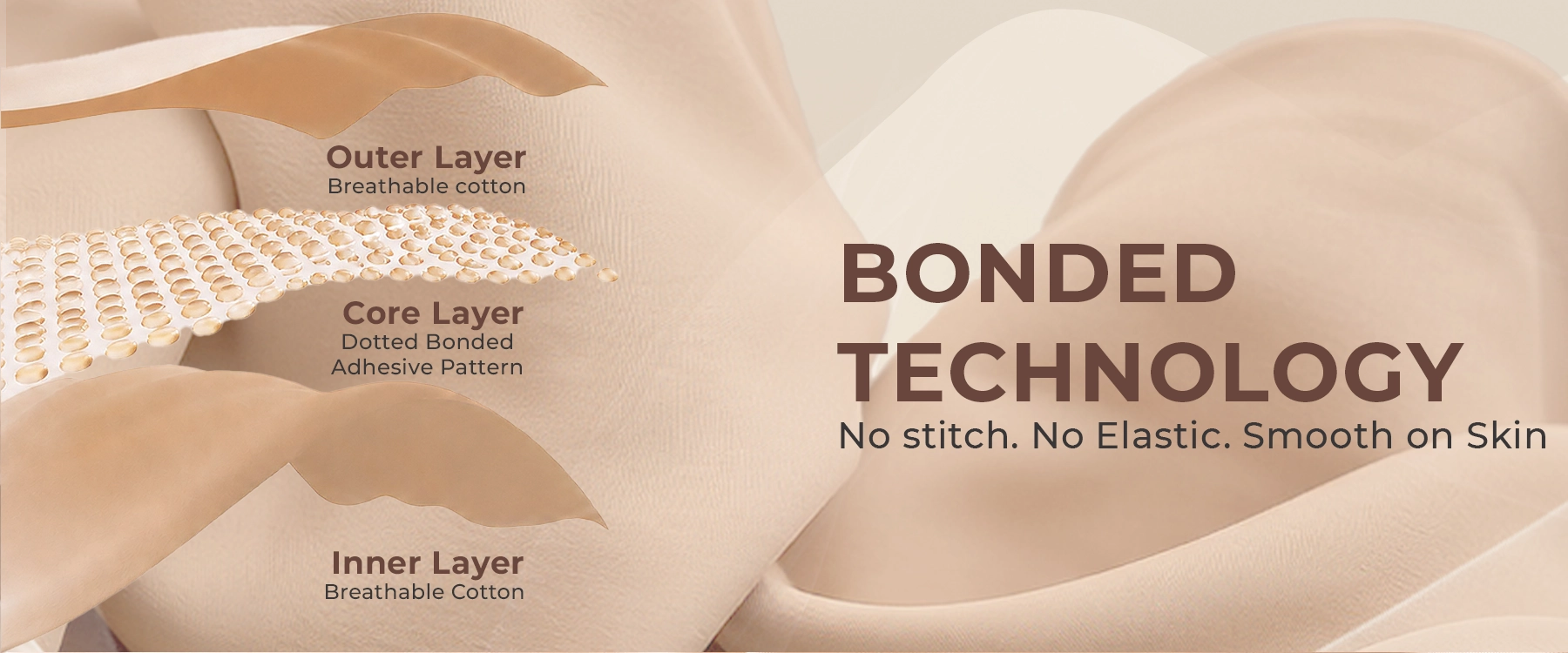 Cotton Padded Full Coverage Bonded Bra (SB-938-Fawn)