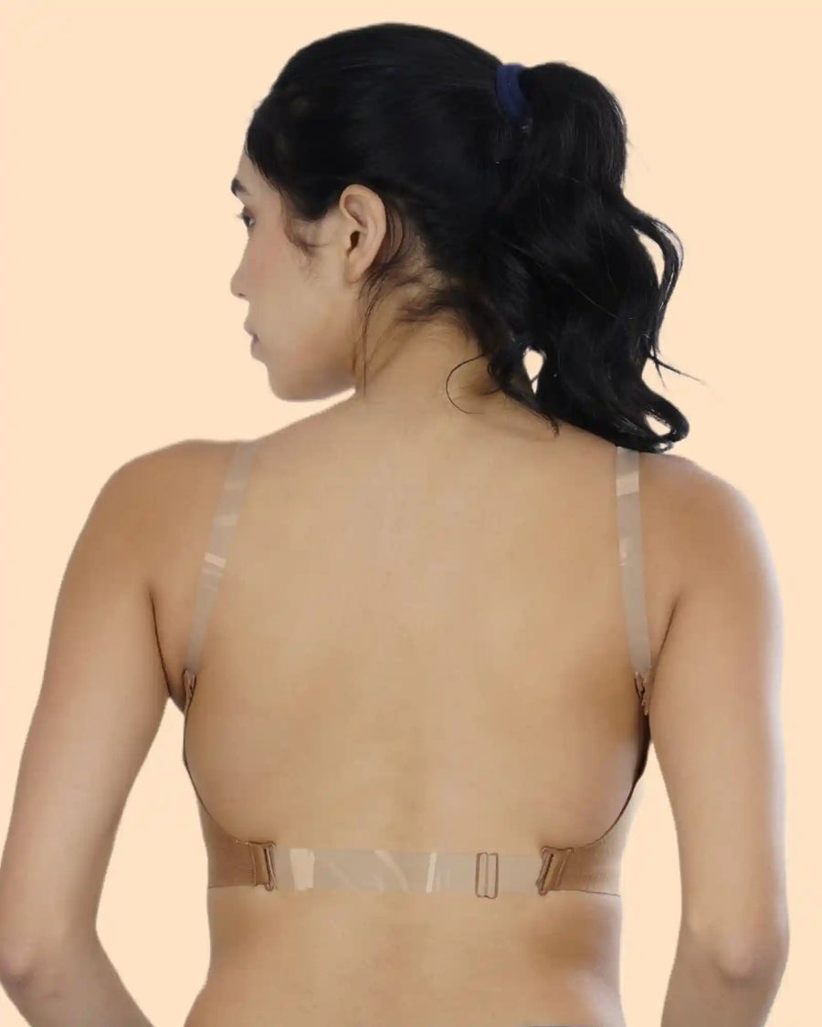 Cotton Padded Bonded Backless Bra (TW-SB-9851-FWN)