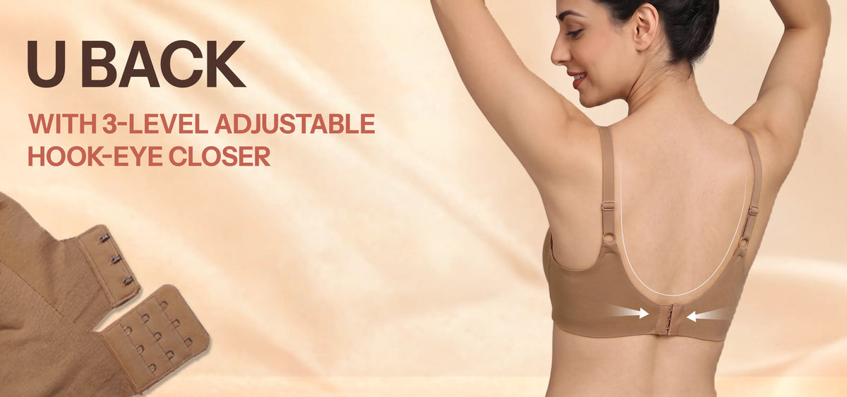 Cotton Padded Full Coverage Bonded Bra (SB-938-Coral) - Banner 5