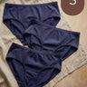 Cotton High Coverage Mid Waist Hipster Panty with Ultra Soft Waistband (TW-63)(Navy)