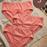 Cotton High Coverage Mid Waist Hipster Panty with Ultra Soft Waistband (TW-63)(Coral)