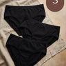 Cotton High Coverage Mid Waist Hipster Panty with Ultra Soft Waistband (TW-63)(Black)