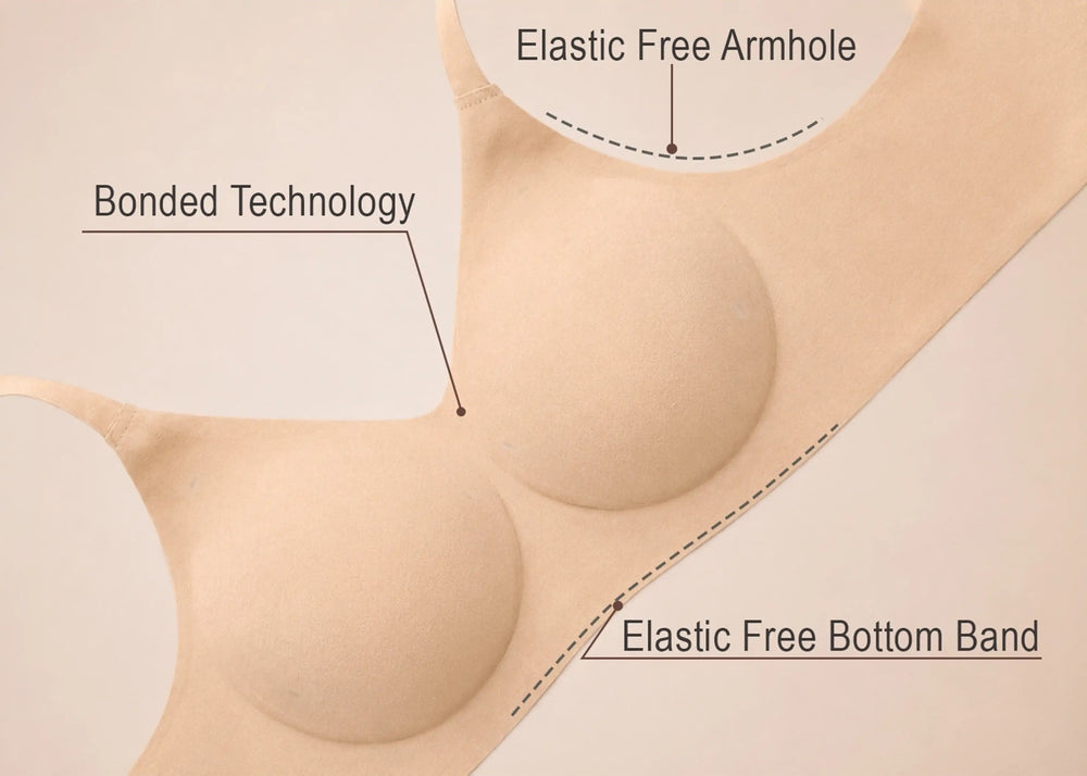 Cotton Padded Full Coverage Bonded Bra (SB-938-Fawn)