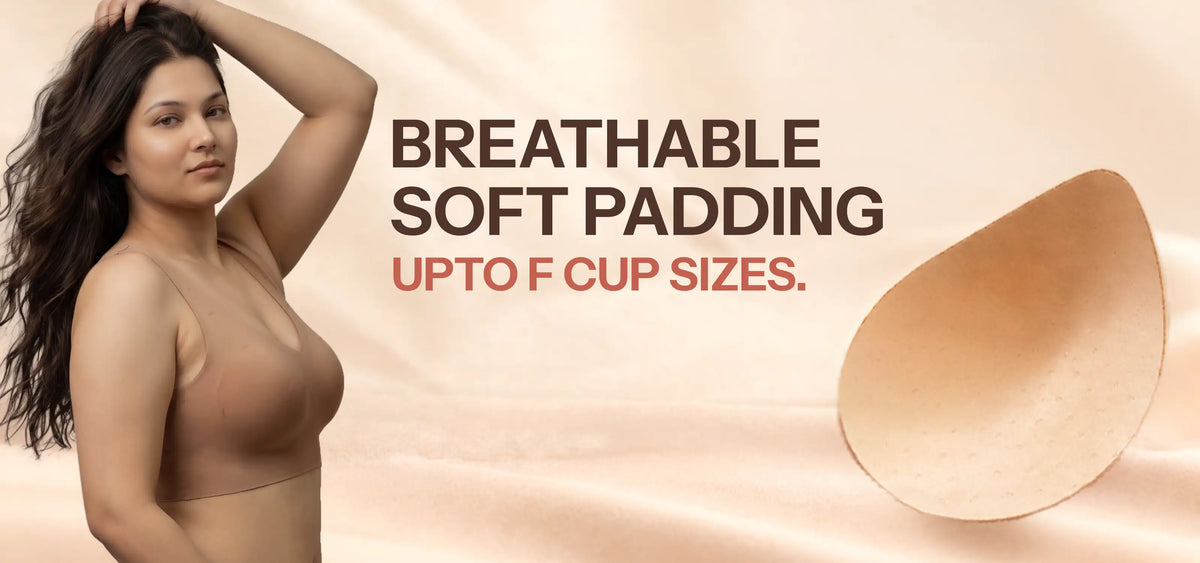 Cotton Padded Full Coverage Plus-Size Bonded Bra  (SB-918) (Fawn) - Banner 6