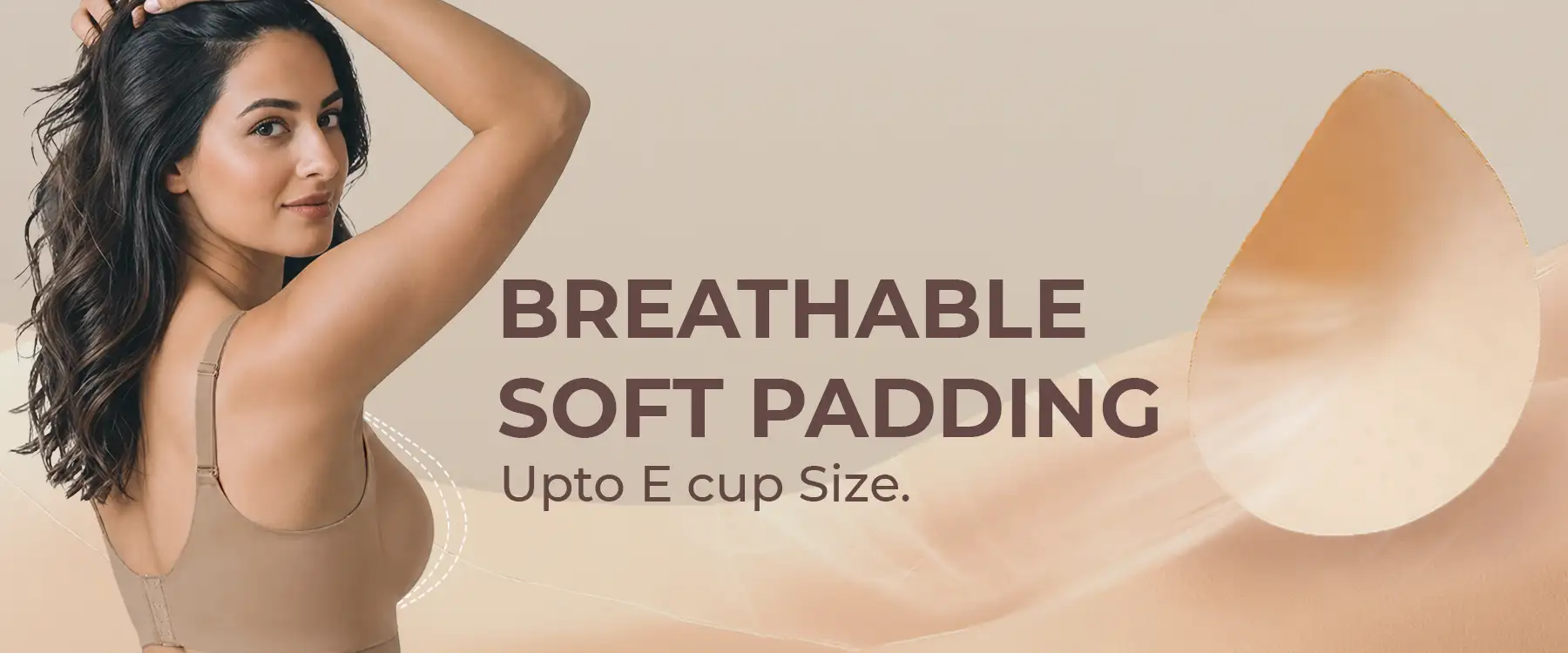 Cotton Padded Full Coverage Bonded Bra (SB-938-Fawn) - Banner 6