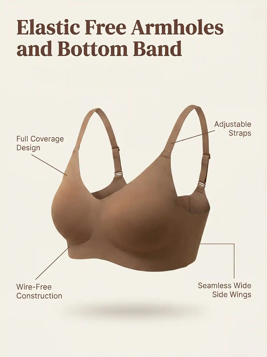 Cotton Non-Padded Full Coverage Bonded Bra (SB-935-Fawn)