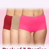 Tweens High-Rise Cotton Stretch Boyshorts Full Coverage, Seamless Comfort Everyday Essentials (Pack Of 3)