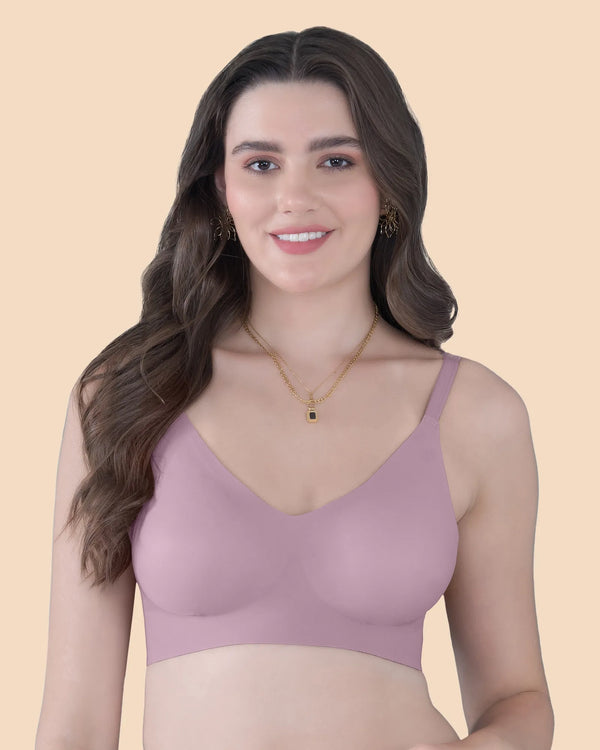 Tweens Seamless Bonded Lightly Padded Invisi-Fit Bra  (Pink)