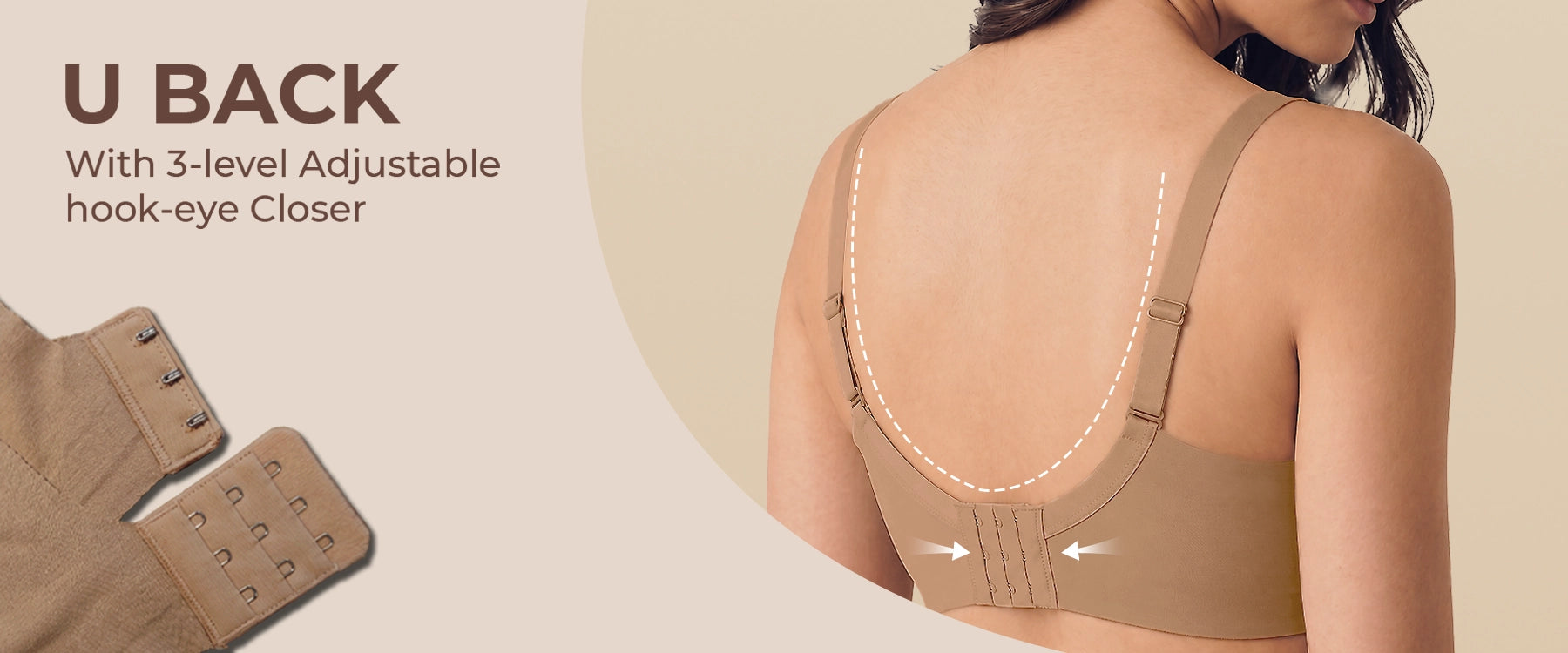 Cotton Padded Bonded T-Shirt Bra | Seamless Look, 360° Support & All-Day Comfort (TW-SB-9081-9082) (Fawn) - Banner 7