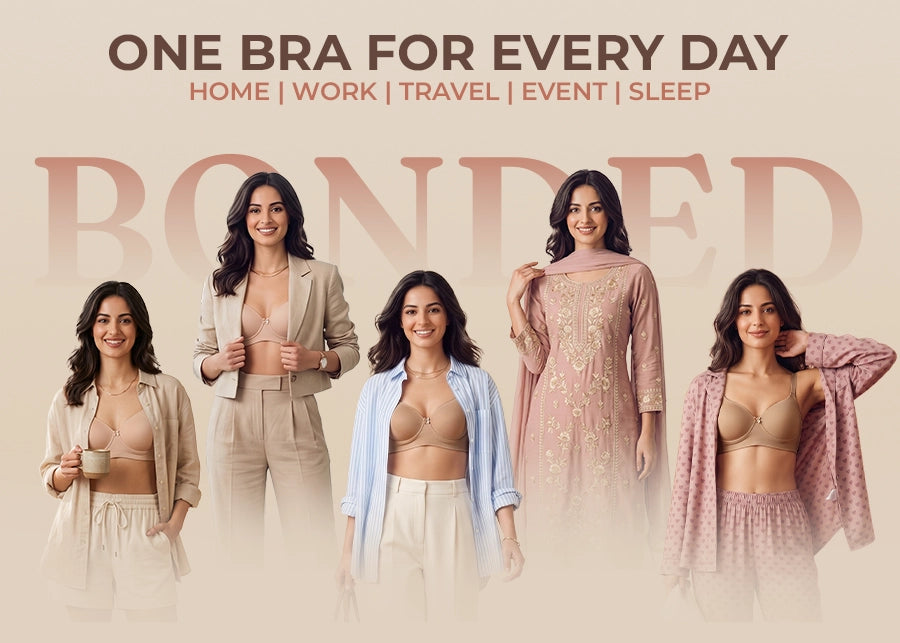 Cotton Padded Bonded T-Shirt Bra | Seamless Look, 360° Support & All-Day Comfort (TW-SB-9081-9082) (Fawn)