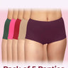 Tweens High-Rise Cotton Stretch Boyshorts Full Coverage, Seamless Comfort Everyday Essentials (Pack Of 5)