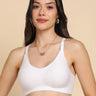 Tweens Bonded Breathable Cotton Padded Full-Coverage Bra (SB-938-White)