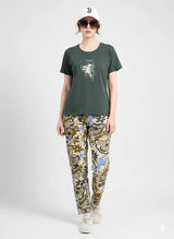 Arolisa Women’s Hosiery Lounge Set – Tee & Pyjama, Relaxed Fit