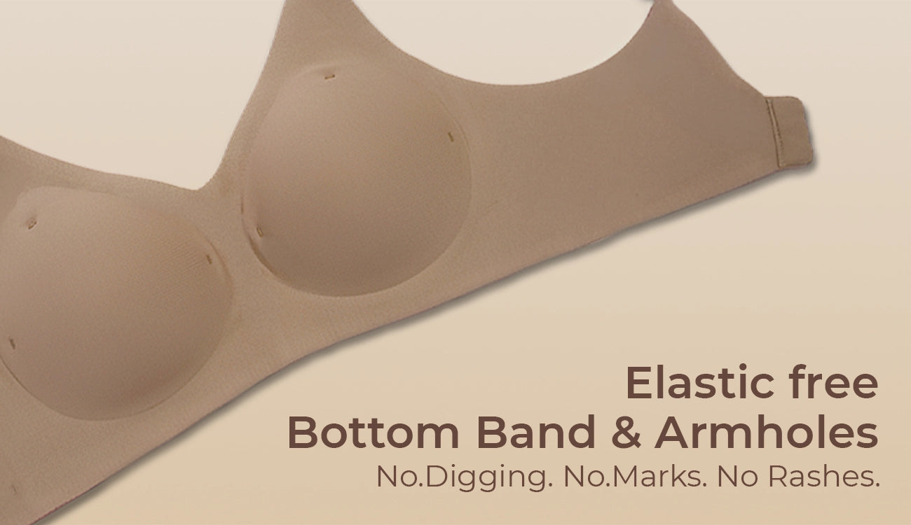 Cotton Padded Full Coverage Bonded Bra (SB-938-Fawn)