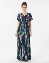 Arolisa Printed Rayon Alpine Nighty – Comfortable, Relaxed Fit (L/XL)