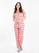 Arolisa Women’s Rayon Lounge Set – Shirt & Pyjama, Relaxed Fit